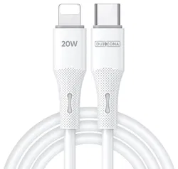 Duzzona A10 20W USB-C naar Lightning Kabel Power Delivery 1M Wit afbeelding