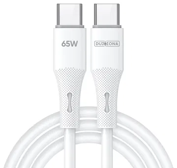 Duzzona A11 65W USB-C naar USB-C Kabel Power Delivery 1M Wit