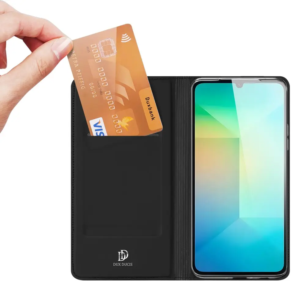 Dux Ducis Skin Pro Samsung Galaxy A26 Hoesje Portemonnee Book Case Zwart afbeelding 2