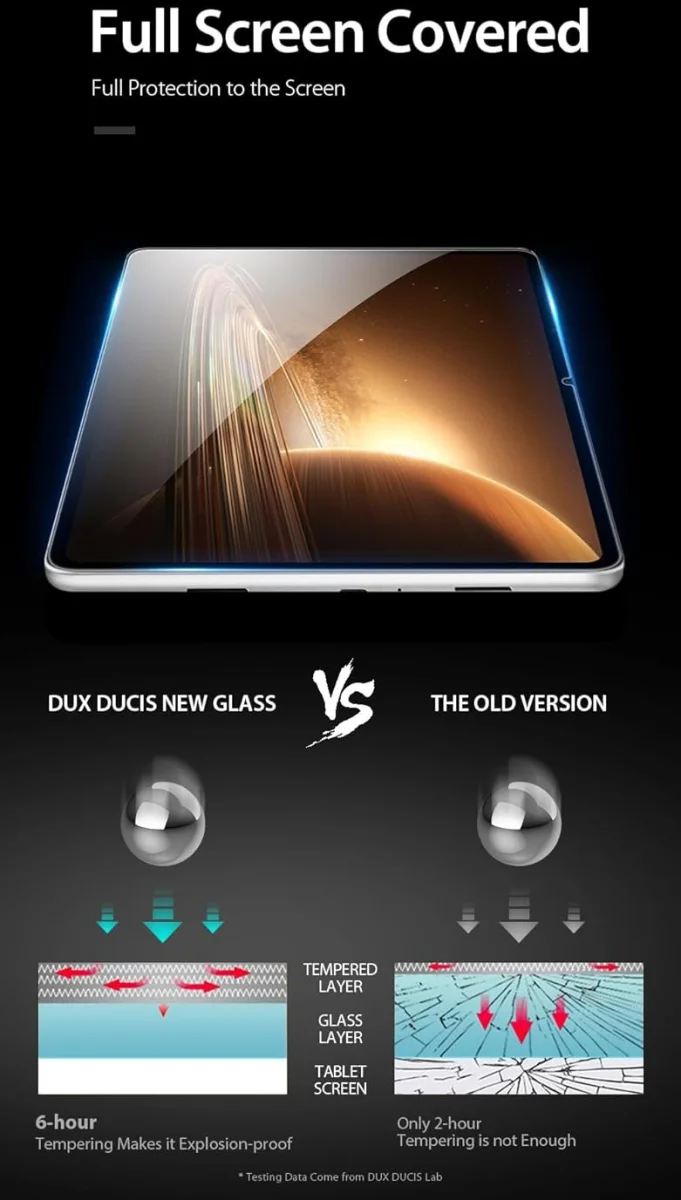 Dux Ducis OnePlus Pad / Oppo Pad 2 Screen Protector 9H Tempered Glass afbeelding 5