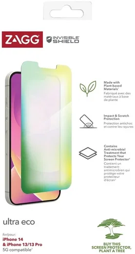 ZAGG InvisibleShield Ultra iPhone 17e / 16e / 14 / 13 / 13 Pro Screen Protector afbeelding 4