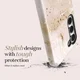MIO MagSafe / Qi2 Samsung Galaxy S25 Hoesje Back Cover Gold Marble afbeelding 4