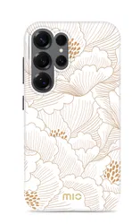 MIO MagSafe / Qi2 Samsung Galaxy S25 Ultra Hoesje Back Cover White Roses afbeelding