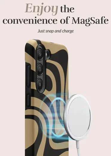 MIO MagSafe / Qi2 Samsung Galaxy S25 Plus Hoesje Back Cover Swirl afbeelding 3