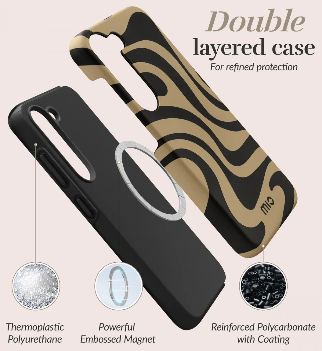MIO MagSafe / Qi2 Samsung Galaxy S25 Plus Hoesje Back Cover Swirl afbeelding 7