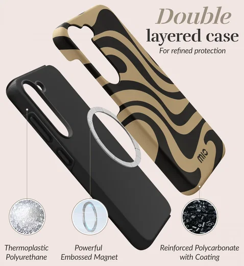 MIO MagSafe / Qi2 Samsung Galaxy S25 Plus Hoesje Back Cover Swirl afbeelding 7