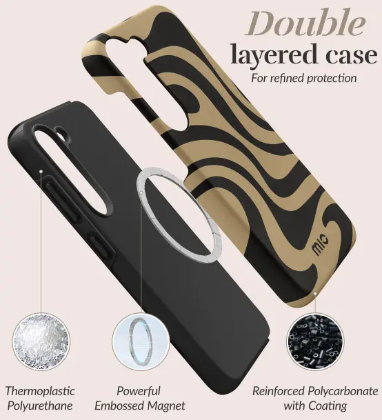 MIO MagSafe / Qi2 Samsung Galaxy S25 Ultra Hoesje Back Cover Swirl afbeelding 7