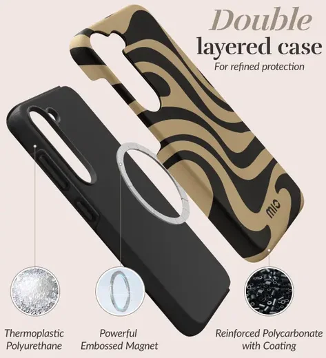 MIO MagSafe / Qi2 Samsung Galaxy S25 Ultra Hoesje Back Cover Swirl afbeelding 7