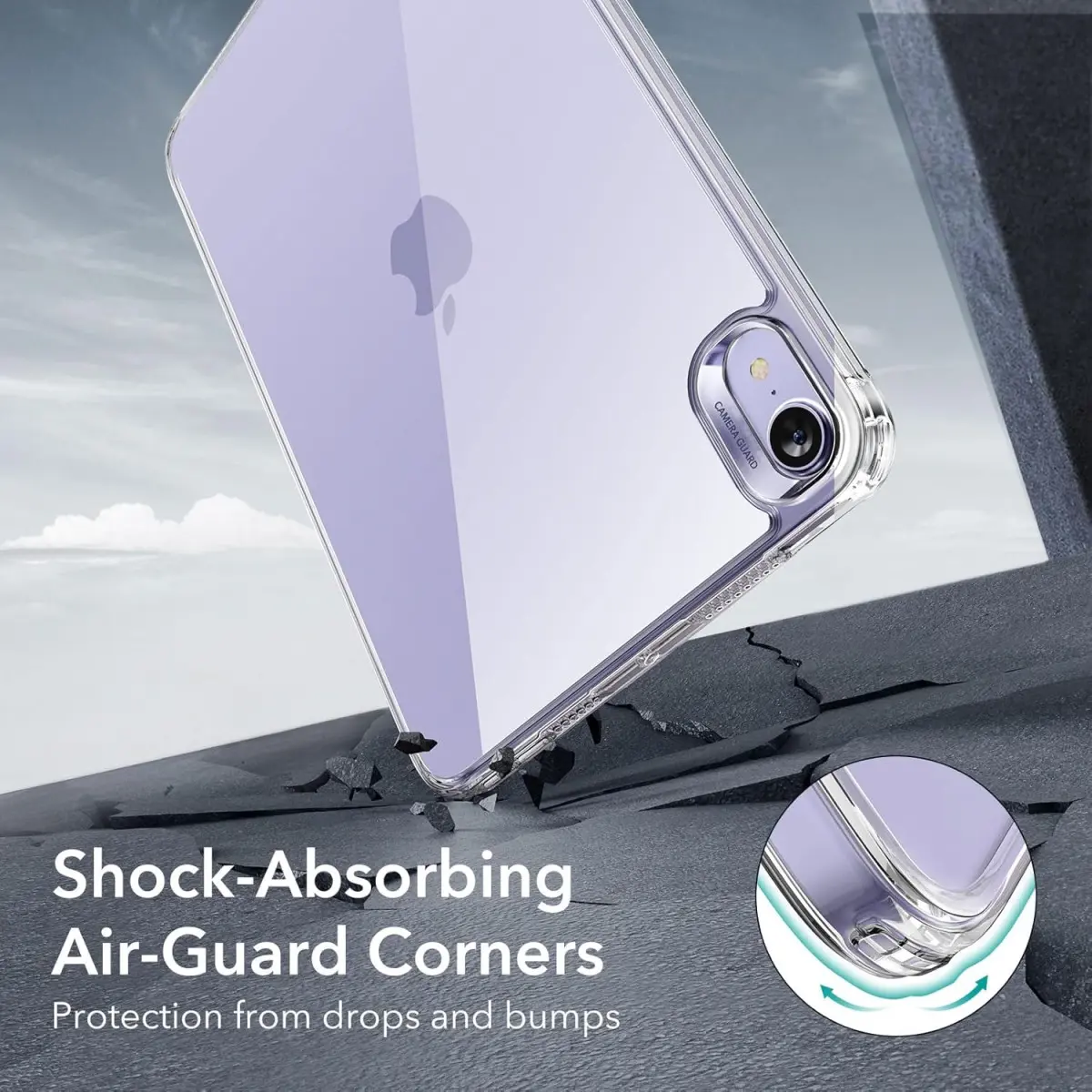 ESR Classic Hybrid Apple iPad Mini 7 / 6 Hoes Back Cover Transparant afbeelding 3