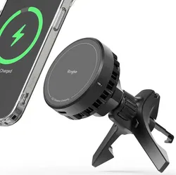 Ringke Qi2 Peltier MagSafe Telefoonhouder Auto met Opladen 15W Zwart afbeelding