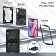 Xiaomi Redmi Pad Pro / Poco Pad Hoes Back Cover met Kickstand en Handriem Zwart afbeelding 3