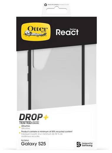 OtterBox React Samsung Galaxy S25 Hoesje Back Cover Zwart afbeelding 8