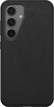 OtterBox Symmetry Cactus Leer Samsung Galaxy S25 Plus Hoesje Back Cover Zwart