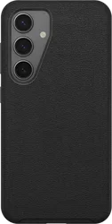 OtterBox Symmetry Cactus Leer Samsung Galaxy S25 Plus Hoesje Back Cover Zwart afbeelding