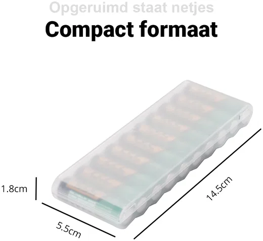 Batterijdoos organizer voor 10x AA batterijen afbeelding 5