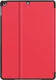 Apple iPad 10.2 (2019/2020/2021) Hoes Luxe Tri-Fold Book Case Kunst Leer Rood afbeelding 8