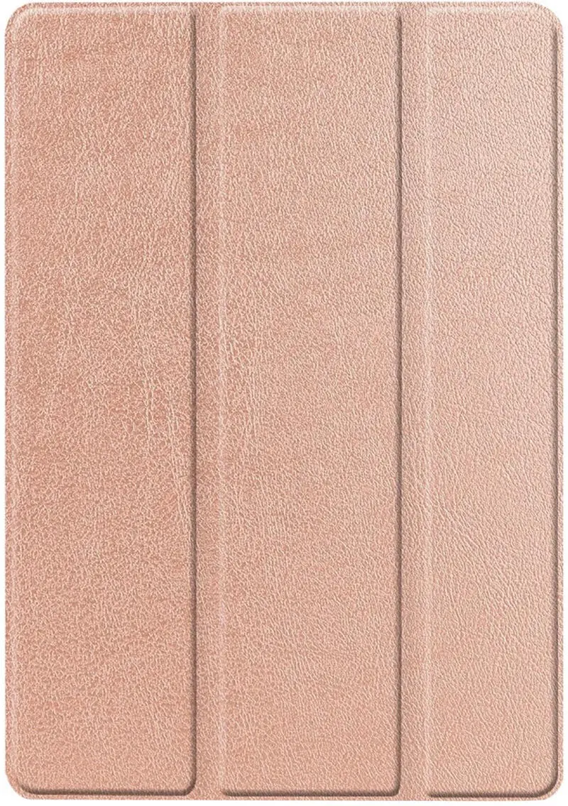 Apple iPad 10.2 (2019/2020/2021) Hoes Luxe Tri-Fold Book Case Kunst Leer Roze afbeelding 9