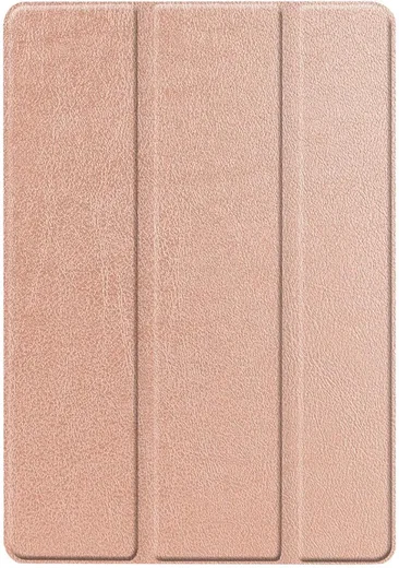 Apple iPad 10.2 (2019/2020/2021) Hoes Luxe Tri-Fold Book Case Kunst Leer Roze afbeelding 9
