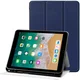 Apple iPad 9.7 2017/2018/Air/Air 2 Hoes Luxe Tri-Fold Book Case Kunst Leer Blauw