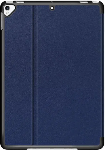 Apple iPad 9.7 2017/2018/Air/Air 2 Hoes Luxe Tri-Fold Book Case Kunst Leer Blauw afbeelding 8