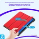 Apple iPad 9.7 2017/2018/Air/Air 2 Hoes Luxe Tri-Fold Book Case Kunst Leer Rood afbeelding 3