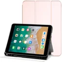 Apple iPad 9.7 2017/2018/Air/Air 2 Hoes Luxe Tri-Fold Book Case Kunst Leer Roze