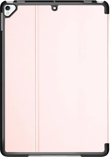 Apple iPad 9.7 2017/2018/Air/Air 2 Hoes Luxe Tri-Fold Book Case Kunst Leer Roze afbeelding 8