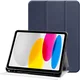Apple iPad Air 10.9 (2020/2022) Hoes Luxe Tri-Fold Book Case Kunst Leer Blauw