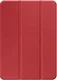 Apple iPad Air 10.9 (2020/2022) Hoes Luxe Tri-Fold Book Case Kunst Leer Rood afbeelding 9