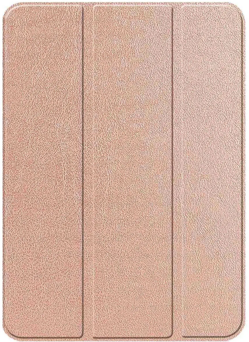 Apple iPad Air 10.9 (2020/2022) Hoes Luxe Tri-Fold Book Case Kunst Leer Roze afbeelding 9