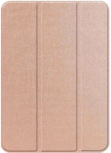 Apple iPad Air 10.9 (2020/2022) Hoes Luxe Tri-Fold Book Case Kunst Leer Roze afbeelding 9