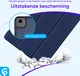 Apple iPad Air 11 (2024/2025/2026) Hoes Luxe Tri-Fold Book Case Kunst Leer Blauw afbeelding 3