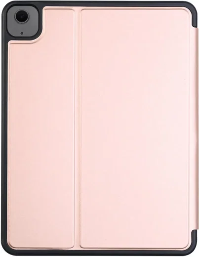 Apple iPad Air 11 (2024/2025/2026) Hoes Luxe Tri-Fold Book Case Kunst Leer Roze afbeelding 8