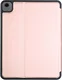 Apple iPad Air 11 (2024/2025/2026) Hoes Luxe Tri-Fold Book Case Kunst Leer Roze afbeelding 8