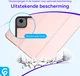 Apple iPad Air 11 (2024/2025/2026) Hoes Luxe Tri-Fold Book Case Kunst Leer Roze afbeelding 3