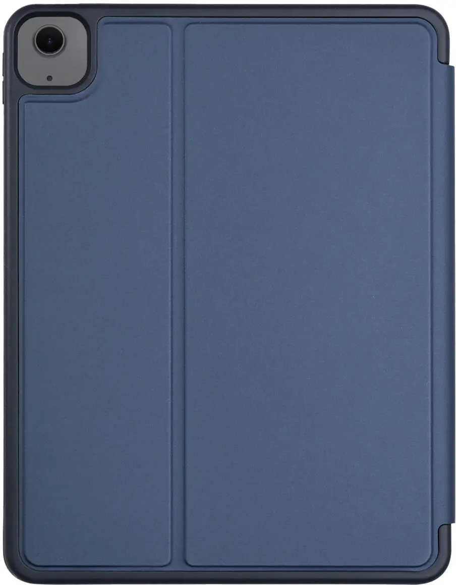 Apple iPad Air 13 (24/25) Hoes Luxe Tri-Fold Book Case Kunst Leer Blauw afbeelding 8
