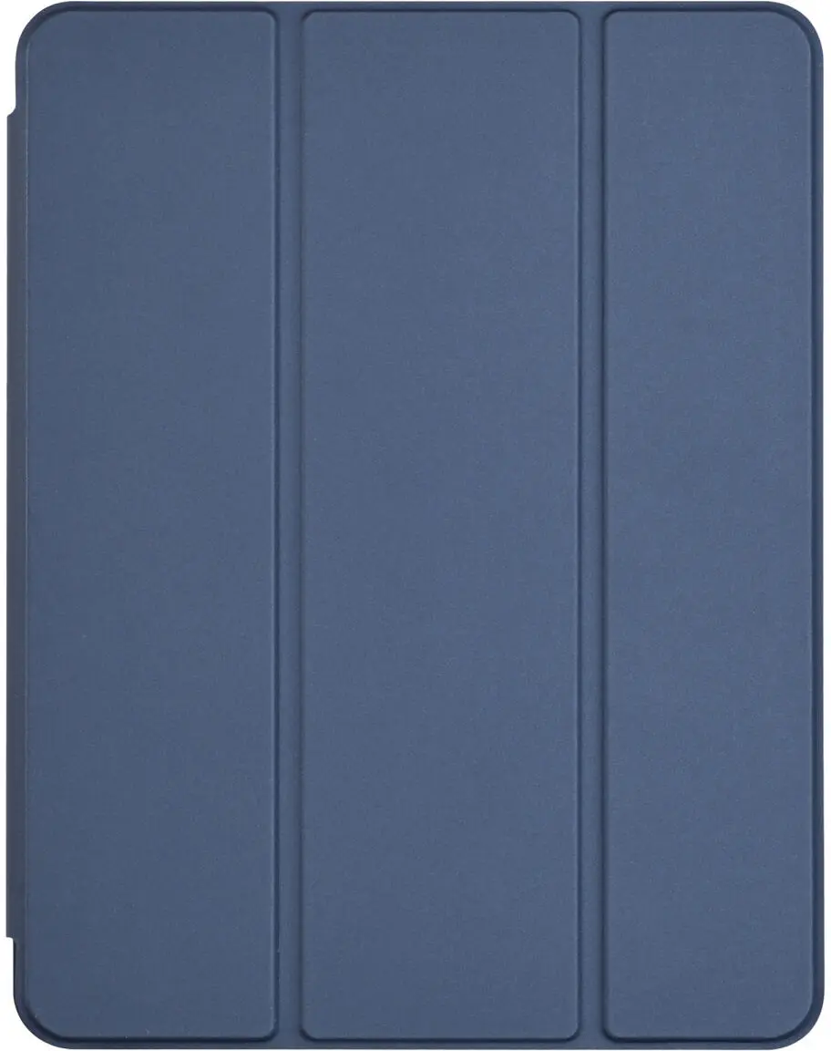Apple iPad Air 13 (24/25) Hoes Luxe Tri-Fold Book Case Kunst Leer Blauw afbeelding 9