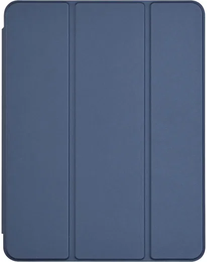 Apple iPad Air 13 (24/25) Hoes Luxe Tri-Fold Book Case Kunst Leer Blauw afbeelding 9