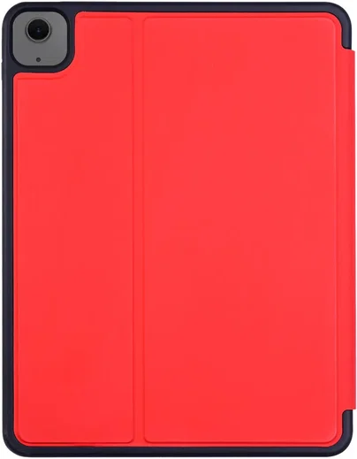 Apple iPad Air 13 (24/25) Hoes Luxe Tri-Fold Book Case Kunst Leer Rood afbeelding 8
