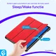 Apple iPad Air 13 (24/25) Hoes Luxe Tri-Fold Book Case Kunst Leer Rood afbeelding 7