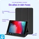 Apple iPad Mini 1/2/3/4/5 Hoes Luxe Tri-Fold Book Case Kunst Leer Zwart afbeelding 2