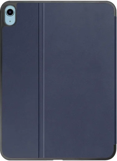 Apple iPad Mini 6 / 7 Hoes Luxe Tri-Fold Book Case Kunst Leer Blauw afbeelding 8