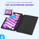 Apple iPad Pro 11 Hoes Luxe Tri-Fold Book Case Kunst Leer Zwart afbeelding 6