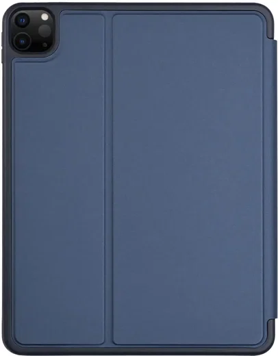 Apple iPad Pro 11 Hoes Luxe Tri-Fold Book Case Kunst Leer Blauw afbeelding 8