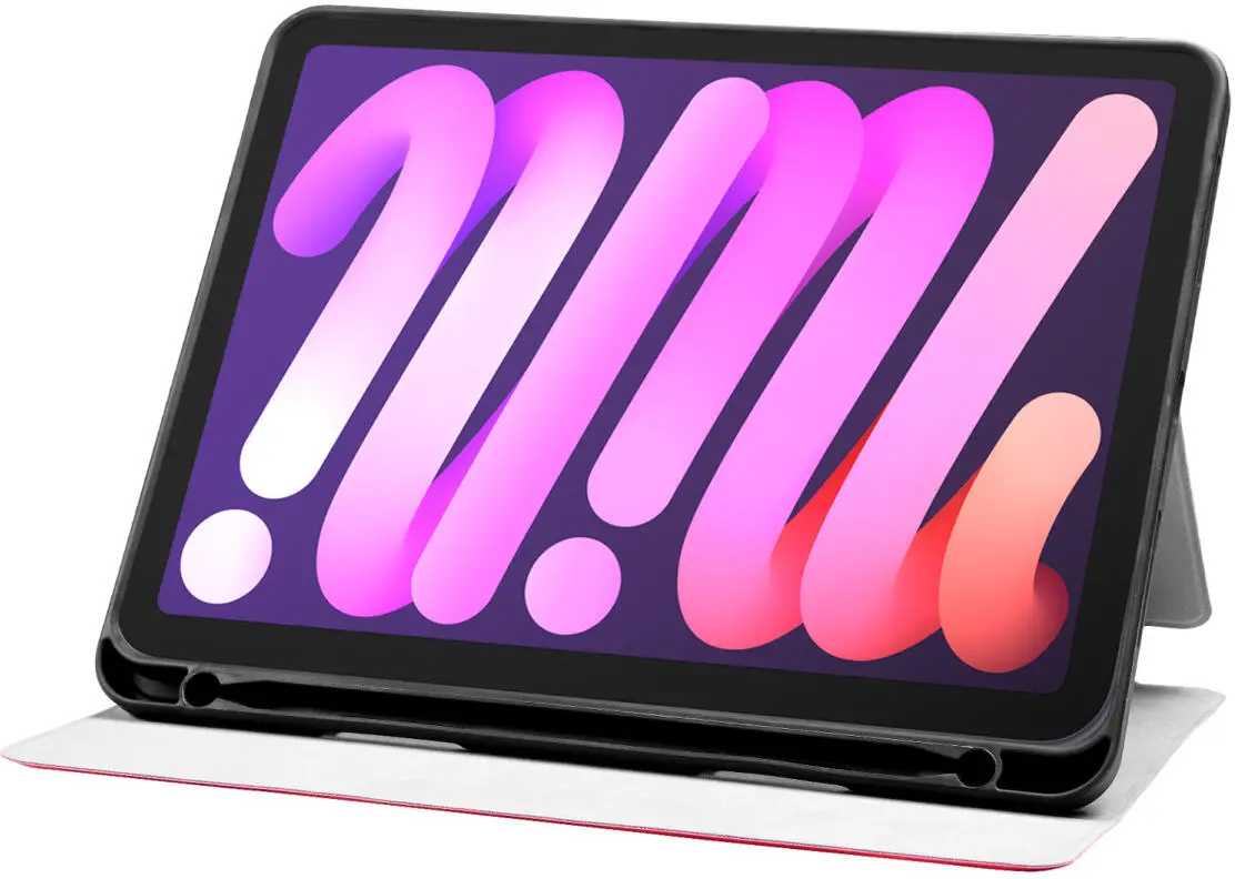 Apple iPad Pro 11 Hoes Luxe Tri-Fold Book Case Kunst Leer Rood afbeelding 10