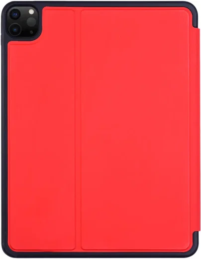 Apple iPad Pro 11 Hoes Luxe Tri-Fold Book Case Kunst Leer Rood afbeelding 8