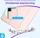 Apple iPad Pro 11 Hoes Luxe Tri-Fold Book Case Kunst Leer Roze afbeelding 3