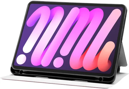 Apple iPad Pro 11 Hoes Luxe Tri-Fold Book Case Kunst Leer Roze afbeelding 10
