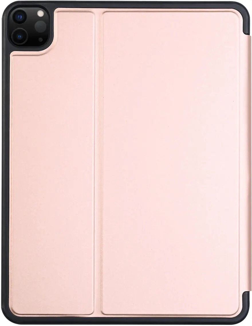 Apple iPad Pro 11 Hoes Luxe Tri-Fold Book Case Kunst Leer Roze afbeelding 8