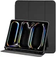 Apple iPad Pro 11 (2024/2025) Hoes Luxe Tri-Fold Book Case Kunst Leer Zwart